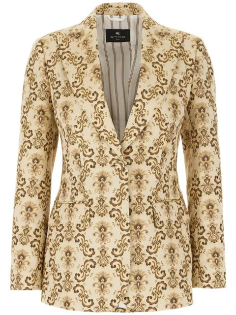 ETRO embroidered blazer - Neutrals - zdjęcie produktu nr 1