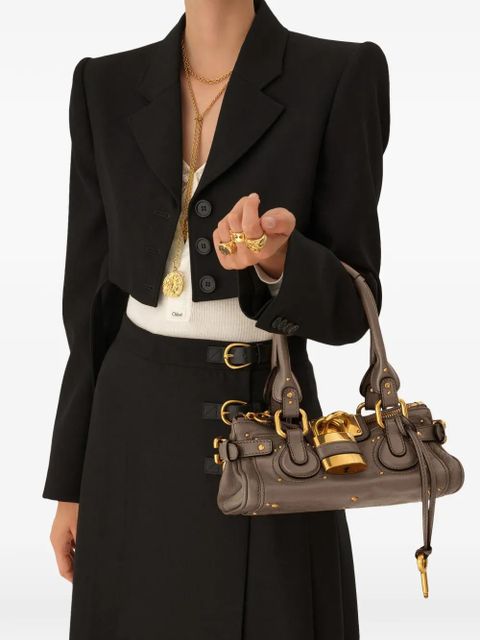 Chloé small Paddington letaher tote bag - Grey - zdjęcie produktu nr 2