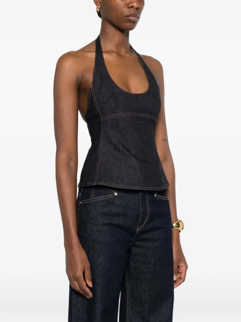 Jacquemus The Lavoir de-Nîmes denim top - Blue - zdjęcie produktu nr 2