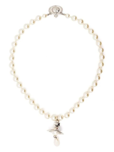 Vivienne Westwood faux-pearl drop choker - White - zdjęcie produktu nr 1