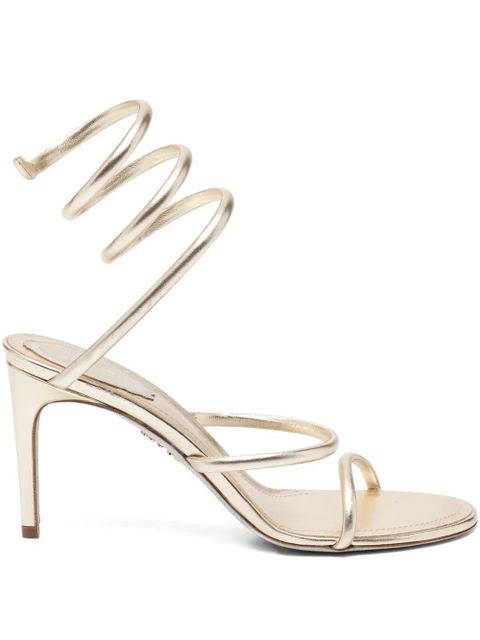 René Caovilla 80mm Cleo heeled sandals - Gold - zdjęcie produktu nr 1