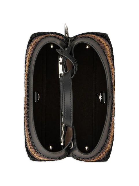 Tod's logo-plaque tote bag - Black