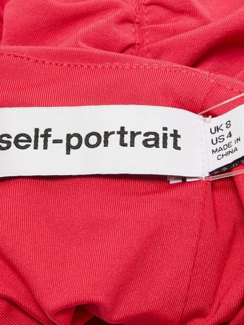 Self-Portrait gathered blouse - Pink