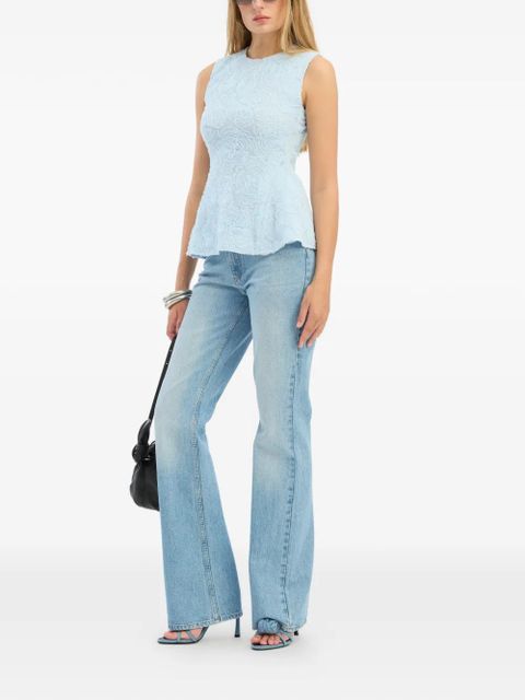 ROTATE BIRGER CHRISTENSEN mesh sleeveless blouse - Blue - zdjęcie produktu nr 2