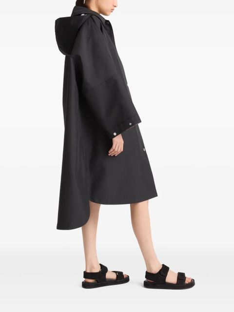 Yves Salomon hooded raincoat - Black
