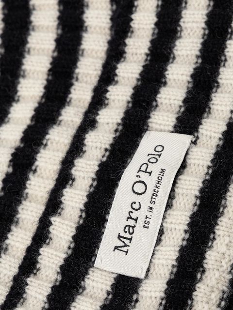 Marc O'Polo czapka wełniana kolor beżowy 600605401005 - zdjęcie produktu nr 2