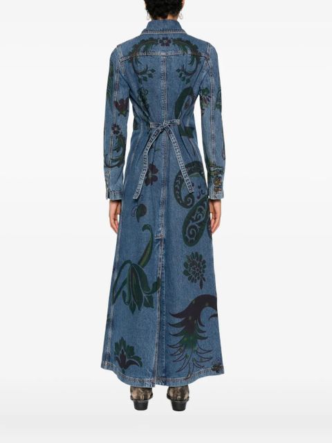 ETRO floral paisley coat - Blue