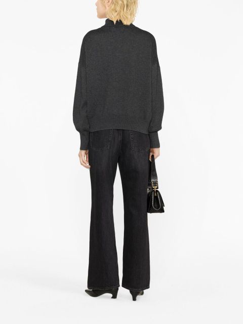 MARANT ÉTOILE Nash logo-intarsia sweater - Grey