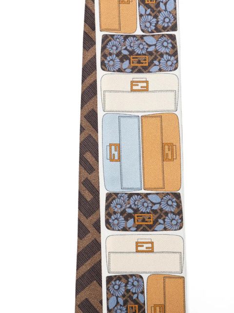 FENDI graphic print scarf - Blue - zdjęcie produktu nr 2