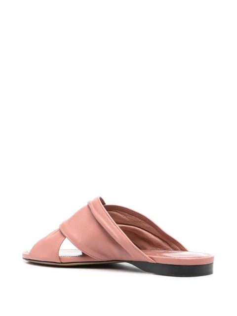 Paris Texas leather slides - Pink