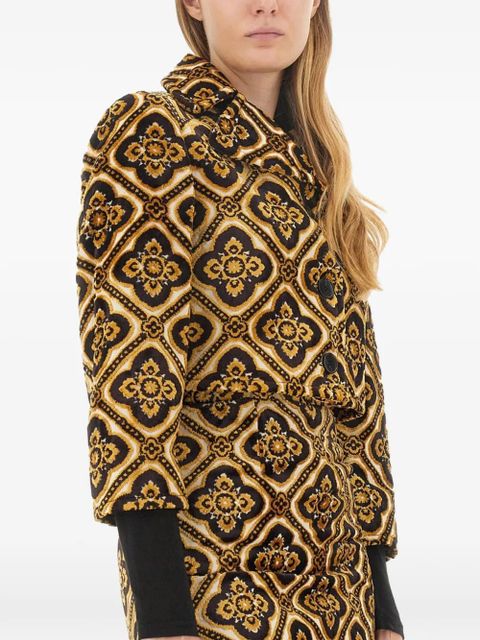 ETRO patterned cropped jacket - Black