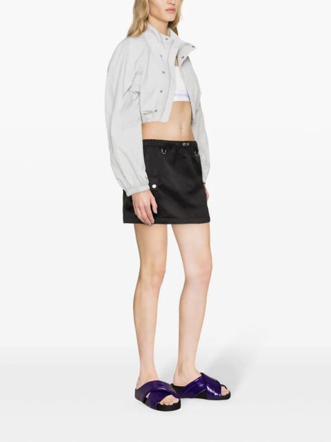Coperni drawstring cargo miniskirt - Black