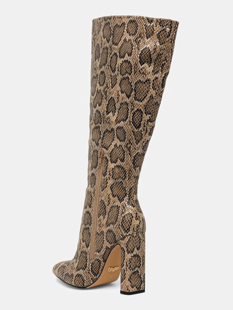 Buffalo kozaki July Boot Hi damskie kolor beżowy na słupku 1292056-SNA - zdjęcie produktu nr 2