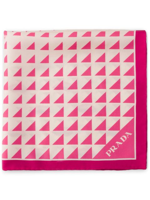 Prada silk scarf - Pink - zdjęcie produktu nr 1