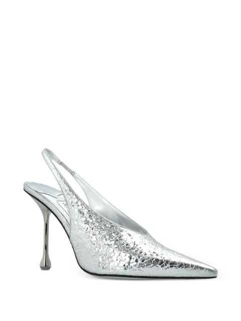 Jimmy Choo isa pointed toe heels pumps - Silver - zdjęcie produktu nr 2