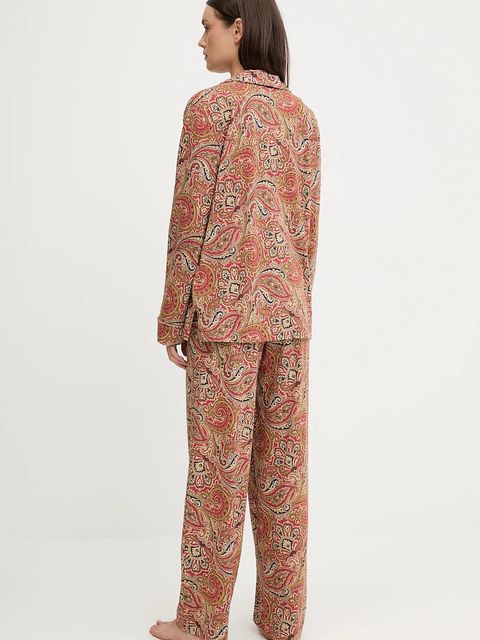 Lauren Ralph Lauren piżama damska kolor czerwony ILN92467F