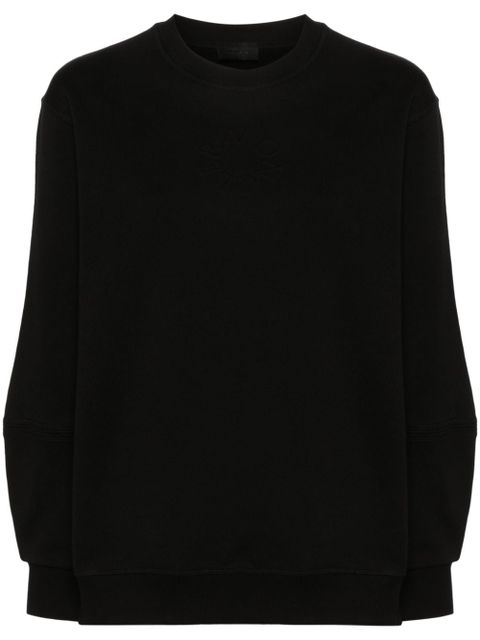 Moncler embossed-logo cotton sweatshirt - Black - zdjęcie produktu nr 1