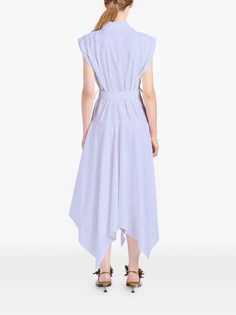 Proenza Schouler Adinna belt cotton midi dress - Purple