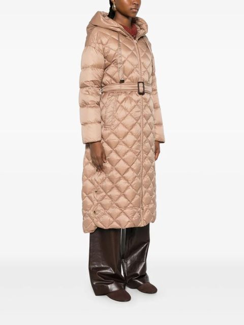 Max Mara hooded quilted coat - Neutrals