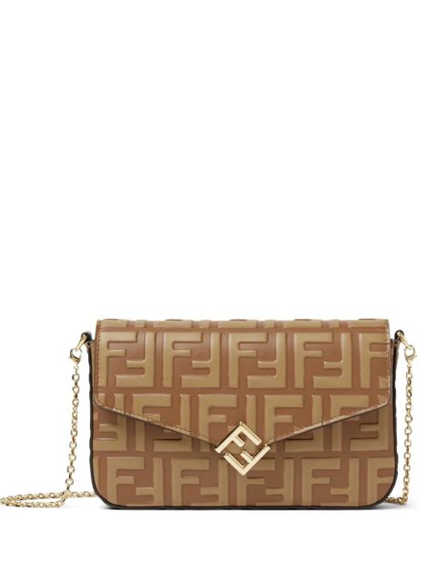 FENDI FF Diamonds two-tone wallet - Brown - zdjęcie produktu nr 1