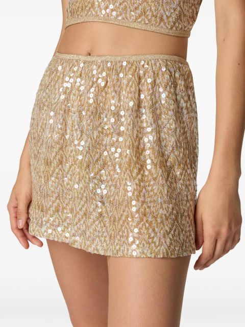 Missoni sequin-embellished mini skirt - Neutrals - zdjęcie produktu nr 2