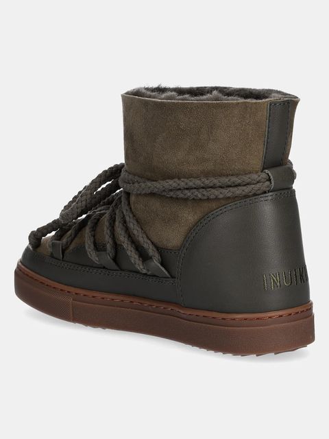 Inuikii śniegowce skórzane Classic kolor zielony 1001.003.0122.357