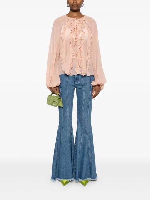 Blumarine georgette ruffled blouse - Pink - zdjęcie produktu nr 2