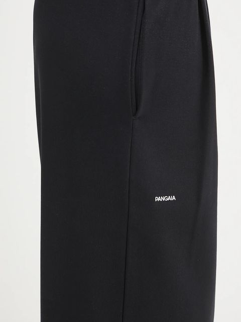 Pangaia spodnie dresowe DNA Double Jersey Pleated Trousers damskie kolor czarny z nadrukiem 10002356