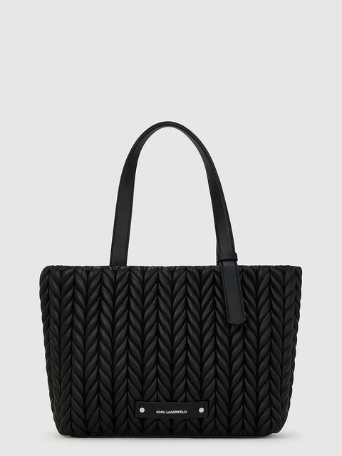 Karl Lagerfeld torebka K/WEAVE kolor czarny A4W30071 - zdjęcie produktu nr 1