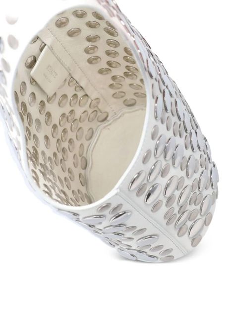 KHAITE Livia stud-embellishment tote bag - White