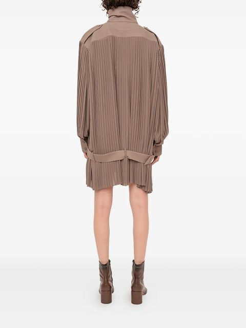 MM6 Maison Margiela pleated mini dress - Neutrals
