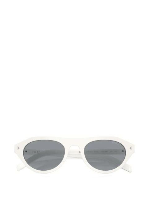 Prada Eyewear Iconic metal-plate sunglasses - White