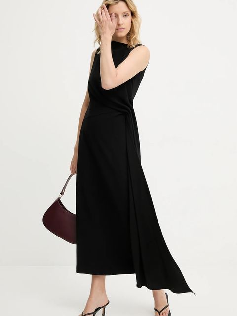 Answear.LAB sukienka kolor czarny maxi prosta - zdjęcie produktu nr 1