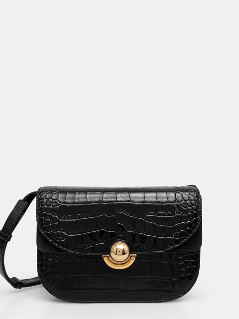 Furla torebka skórzana kolor czarny WB01355.BX3178.O6000 - zdjęcie produktu nr 1