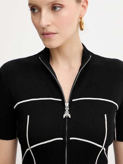 Patrizia Pepe kardigan damski kolor czarny 8K0306 K265