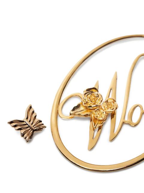 Blumarine butterfly-detailed earrings - Gold