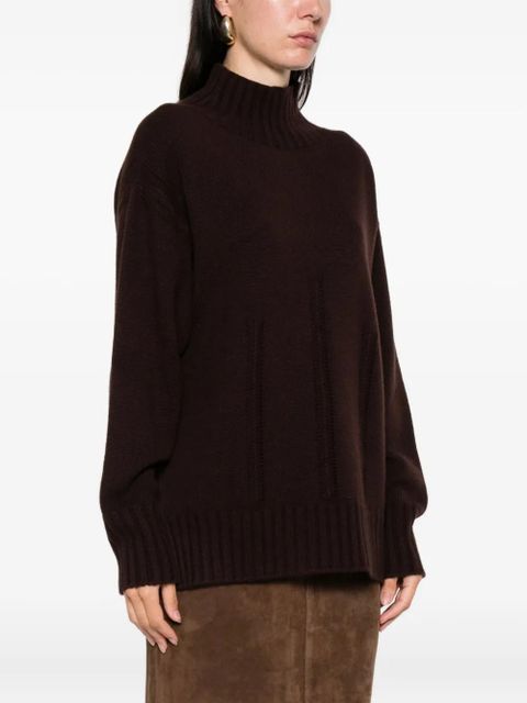 TOM FORD high-neck ribbed jumper - Brown - zdjęcie produktu nr 2