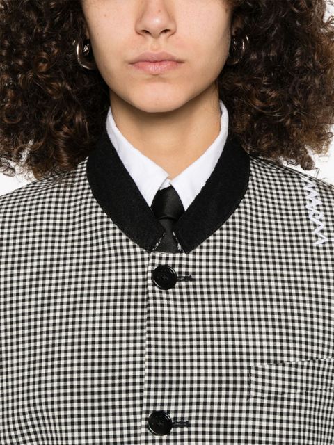 Marni gingham-pattern jacket - Black