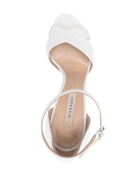Casadei Blade 125mm sandals - White