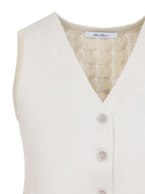 Max Mara V-neck button gilets - Neutrals