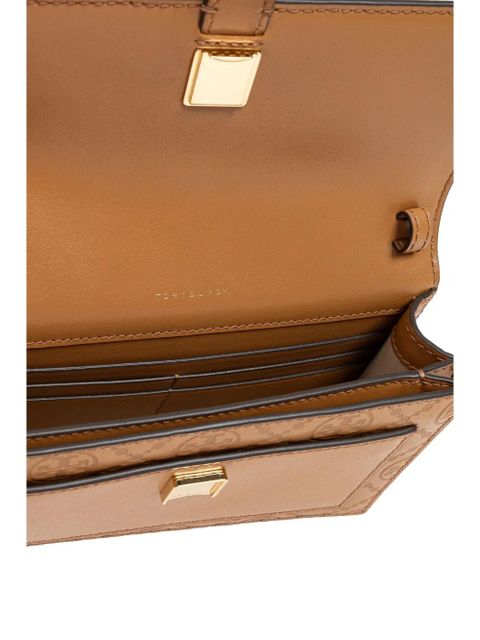 Tory Burch T monogram leather crossbody bag - Brown