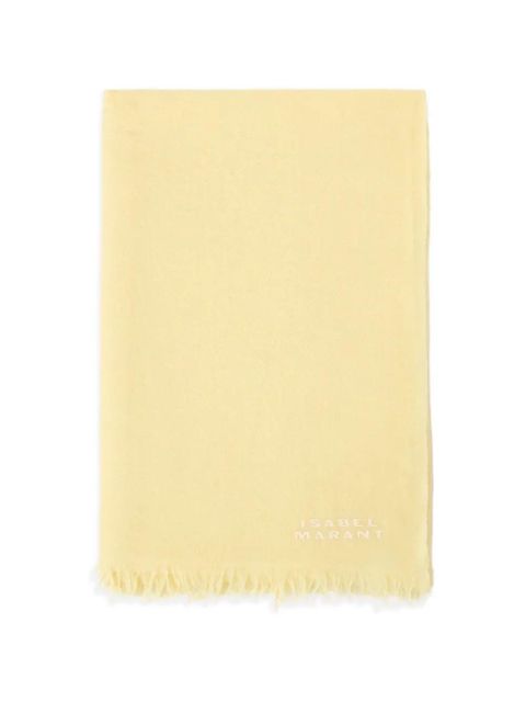 ISABEL MARANT Alette fringed-hem scarf - Yellow - zdjęcie produktu nr 1