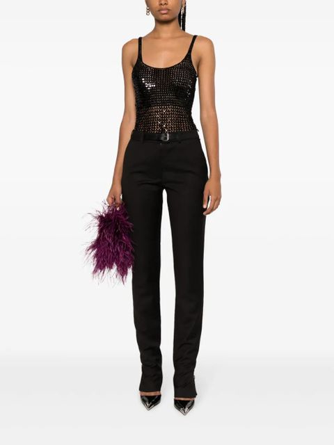 16Arlington slim-cut belted trousers - Black - zdjęcie produktu nr 2