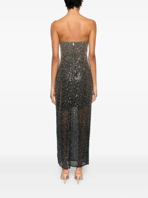 ROTATE BIRGER CHRISTENSEN beaded maxi dress - Black