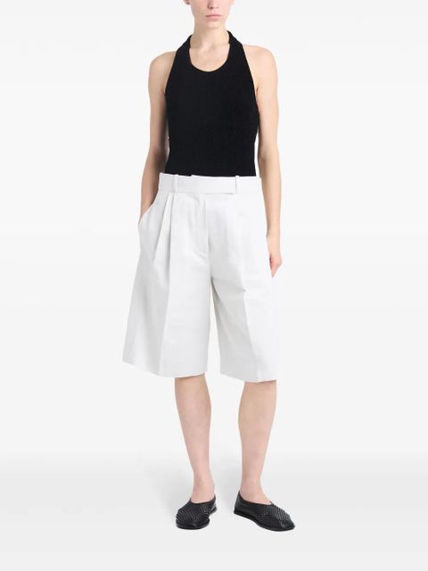 Proenza Schouler pleated knee-length shorts - White - zdjęcie produktu nr 2