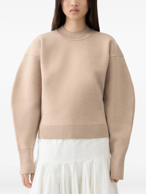 Jacquemus logo-embroidered piqued sweater - Neutrals - zdjęcie produktu nr 2