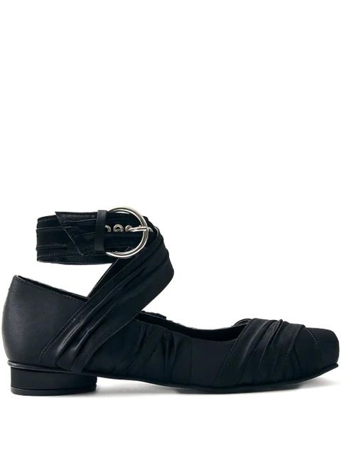 ALOHAS Valant ruched ballet flats - Black - zdjęcie produktu nr 1