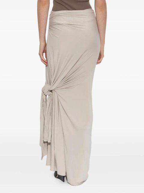 ENTIRE STUDIOS knotted maxi skirt - Grey