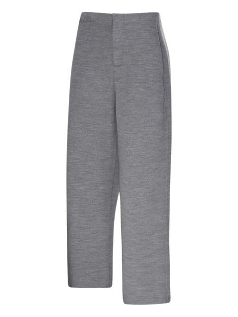Max Mara concealed-fastening wide-leg trousers - Grey