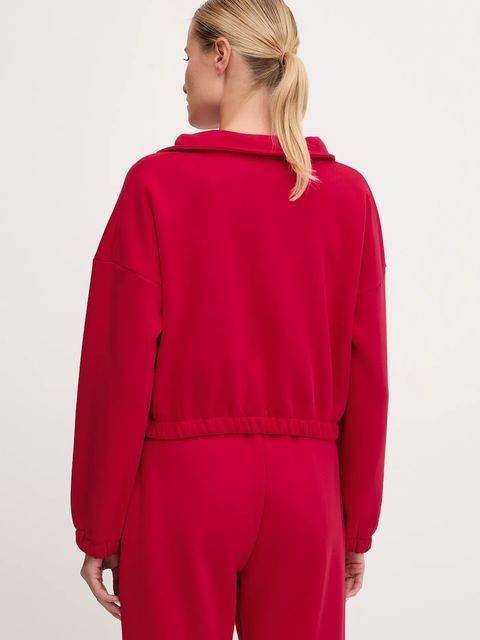 JOYINME bluza do jogi Zip Flow damska kolor czerwony gładka Zip.Flow - zdjęcie produktu nr 2